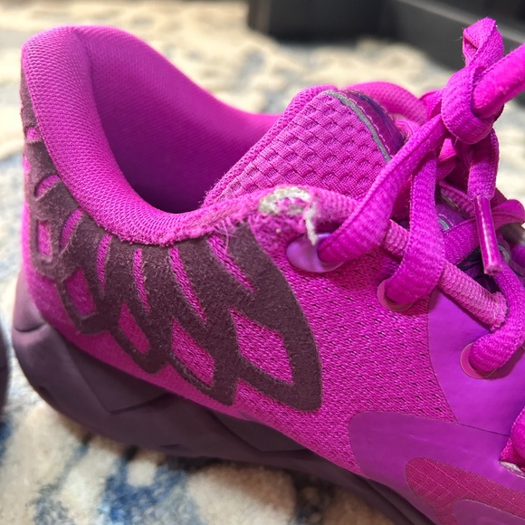 MB.01 Disco Lo Basketball Shoes Size 8.5 Deep Orchid / Pickled Beet - Mens - Picture 9 of 13